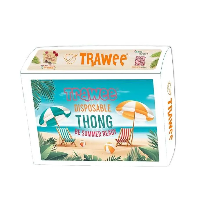 XL Size Trawee Women Disposable Thong Panties